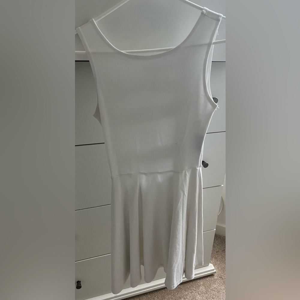 White Backless Summer Dress